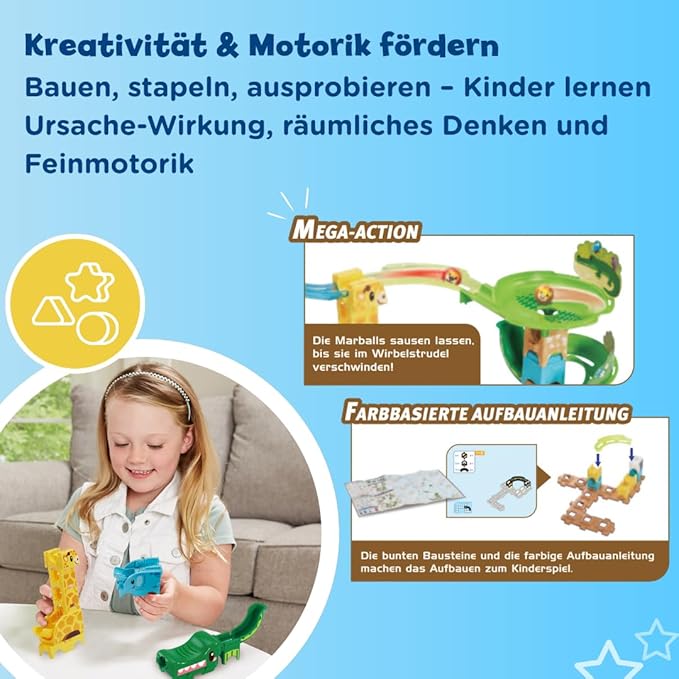 VTech Marble Rush - Kugelbahn - Tierisches Action Set J100