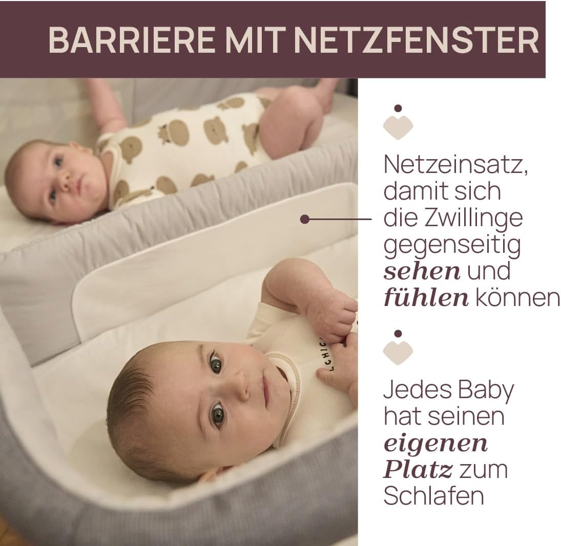 chicco Next2Me Twins, Beistellbett für Zwillinge