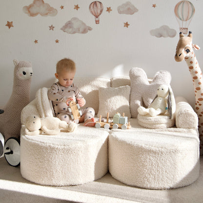 MeowBaby.de MeowBaby Spielsofa Mini Max Bearly Soft Teddy Edition