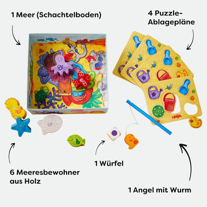 HABA Fische angeln – Meine ersten Spiele, Angelspiel ab 2 Jahren