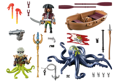 Playmobil Kampf gegen den Riesenoktopus