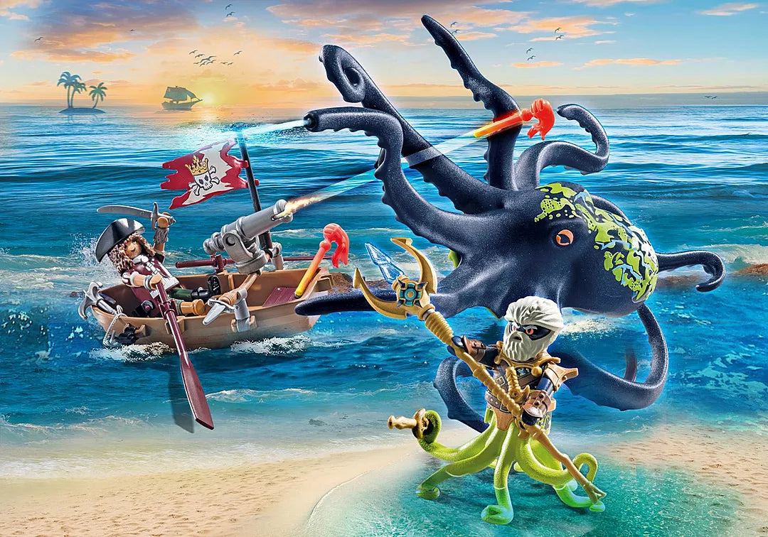 Playmobil Kampf gegen den Riesenoktopus