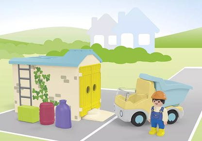 Playmobil JUNIOR: LKW mit Sortiergarage