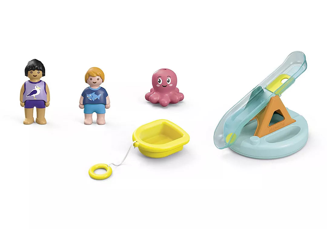 Playmobil JUNIOR AQUA: Badeinsel mit Wasserrutsche
