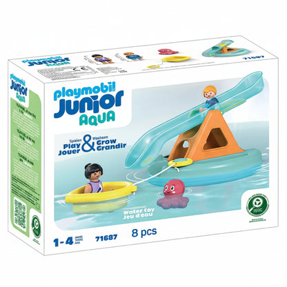 Playmobil JUNIOR AQUA: Badeinsel mit Wasserrutsche
