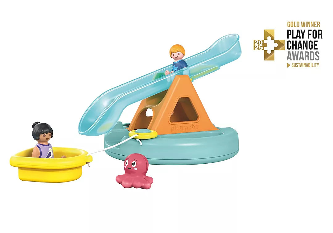 Playmobil JUNIOR AQUA: Badeinsel mit Wasserrutsche