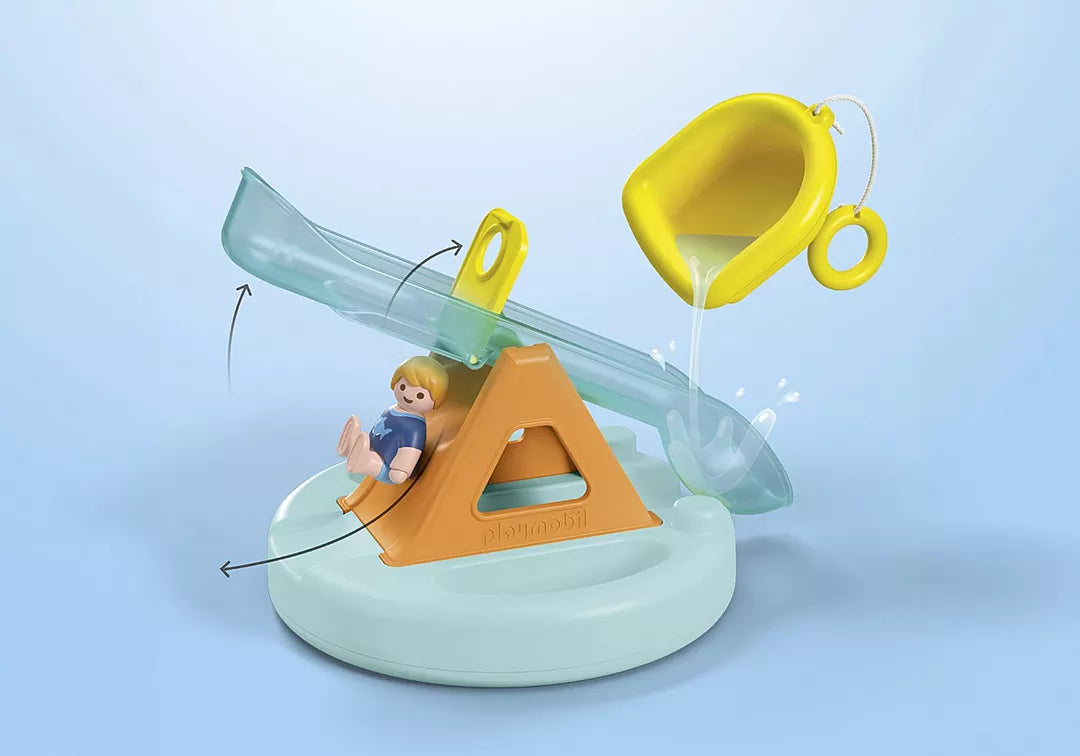 Playmobil JUNIOR AQUA: Badeinsel mit Wasserrutsche