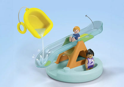 Playmobil JUNIOR AQUA: Badeinsel mit Wasserrutsche