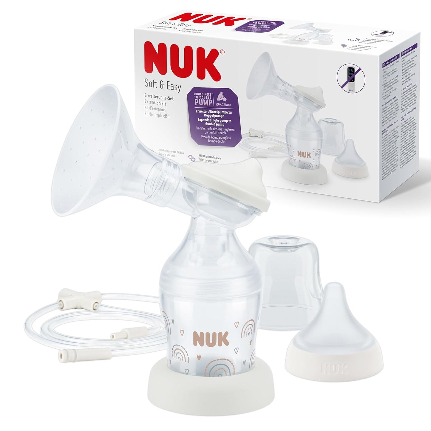 NUK Soft&Easy Erweiterungsset Doppelmilchpumpe