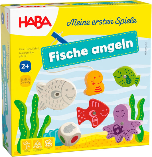 HABA Fische angeln – Meine ersten Spiele, Angelspiel ab 2 Jahren