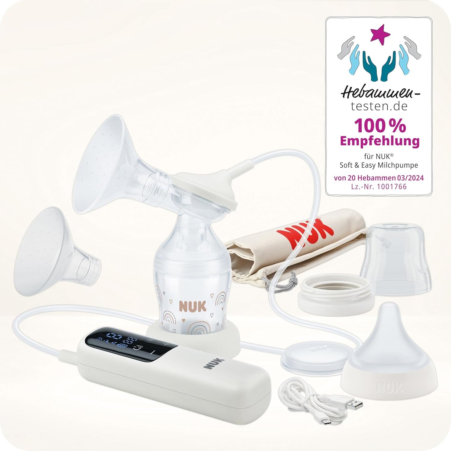 NUK Soft & Easy Elektrische Einzel-Milchpumpe