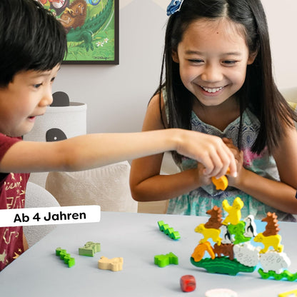 HABA Tier auf Tier – Klassisches Stapelspiel ab 4 Jahren