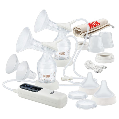 NUK Soft & Easy Elektrische Doppel-Milchpumpe