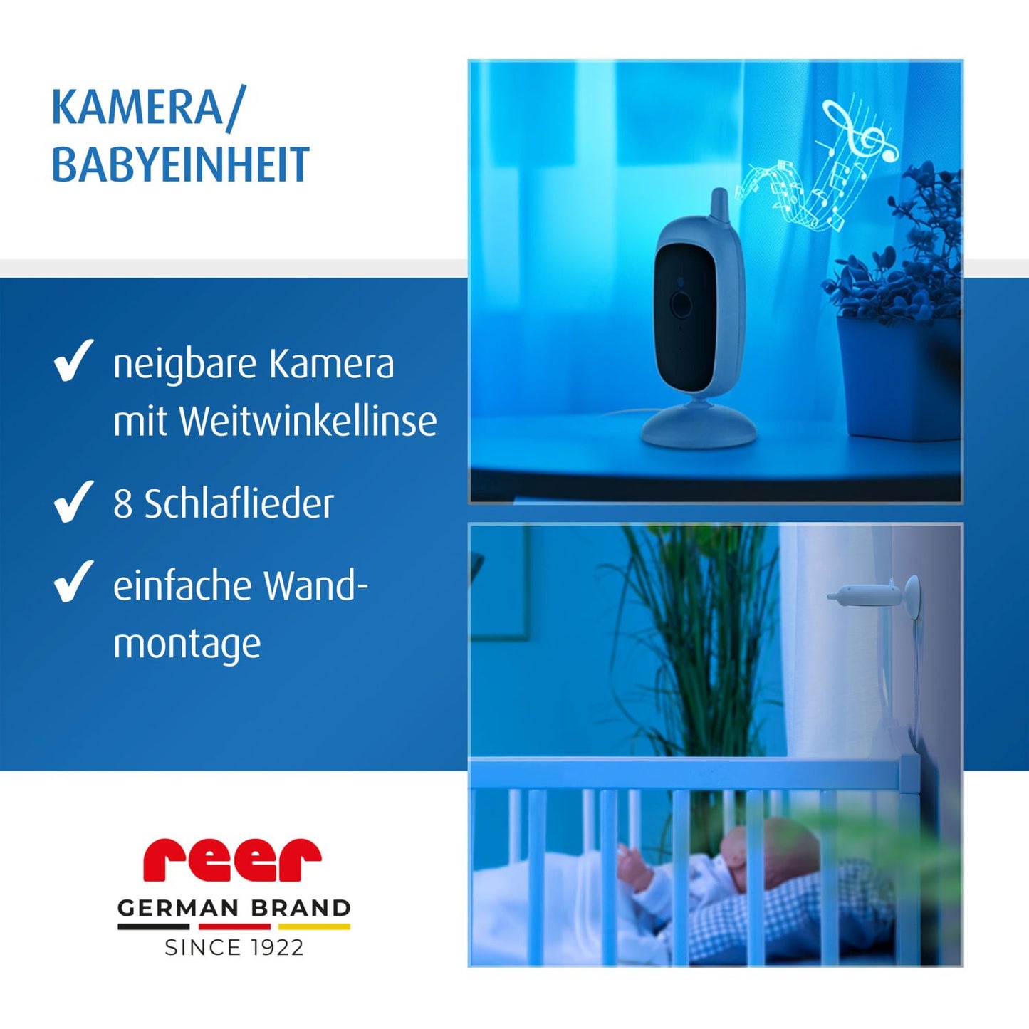 reer BabyCam S – Multifunktions Babyphone