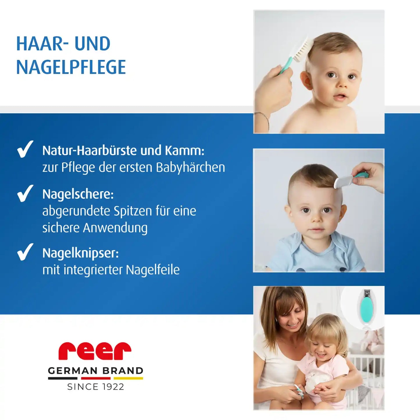 reer BabyCare Pflege-Set – Pflegeset für die Babyerstausstattung