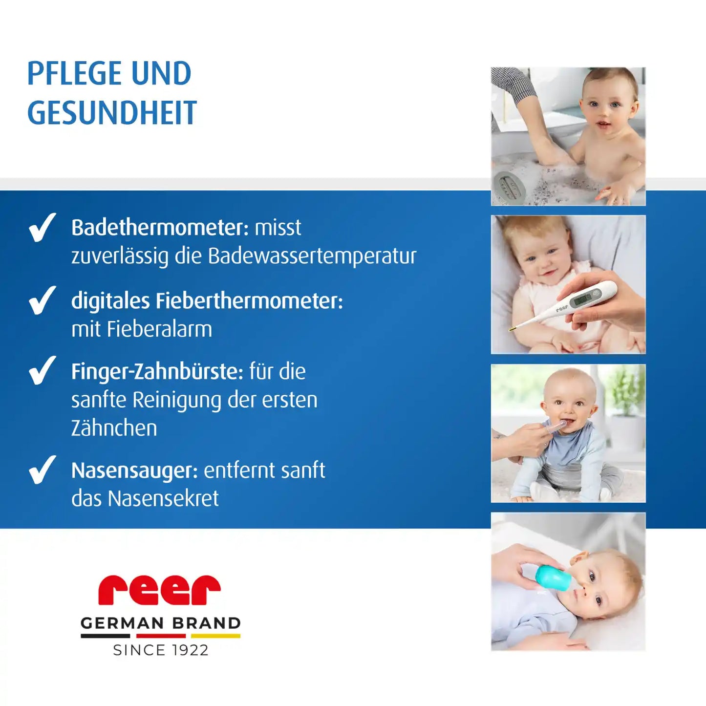 reer BabyCare Pflege-Set – Pflegeset für die Babyerstausstattung