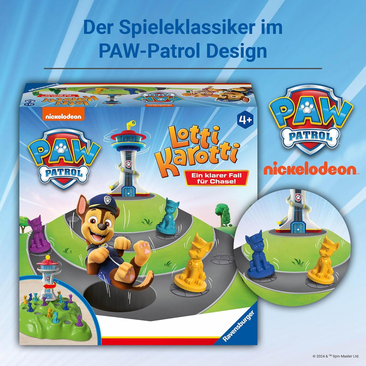Ravensburger Lotti Karotti PAW Patrol – Kinderspiel ab 4 Jahren