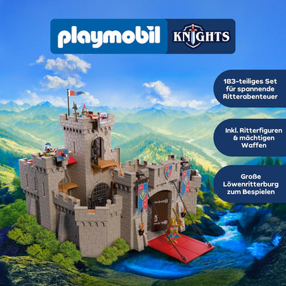 Playmobil Große Löwenritterburg | Ritterburg ab 4 Jahren | HerzEcke