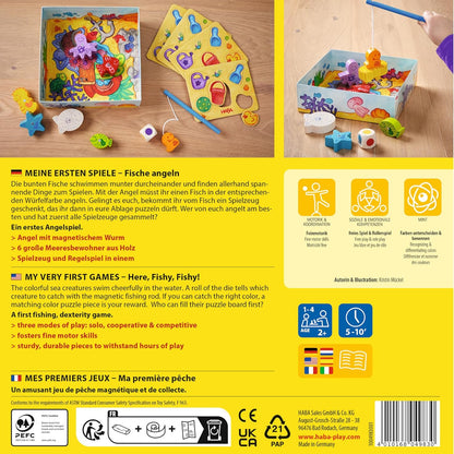HABA Fische angeln – Meine ersten Spiele, Angelspiel ab 2 Jahren