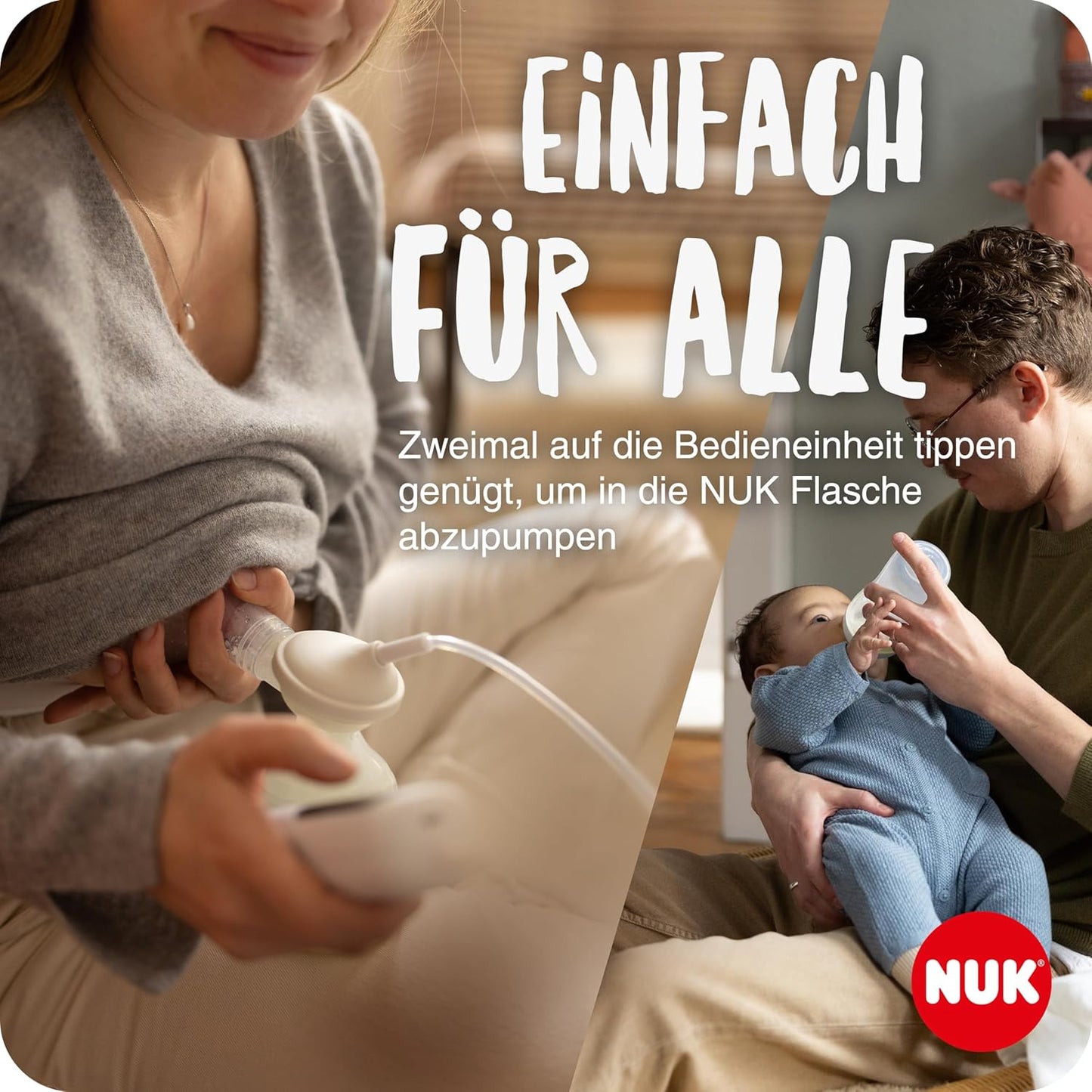 NUK Soft&Easy Erweiterungsset Doppelmilchpumpe