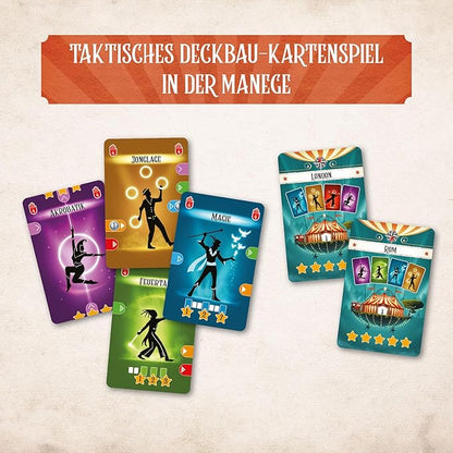 Kosmos Der Wanderzirkus | Deckbau-Kartenspiel ab 10 Jahren