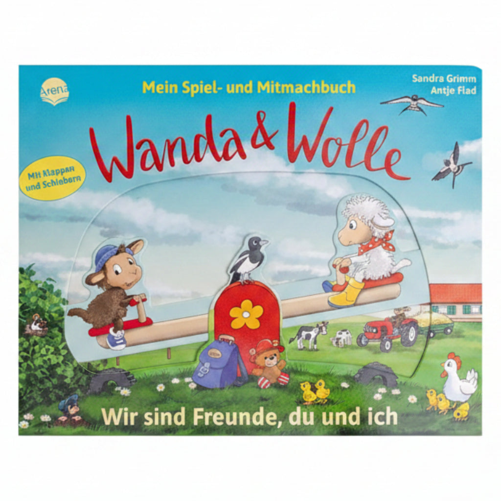Wanda und Wolle Wir sind Freunde | Mitmachbuch ab 2 Jahren mit Klappen