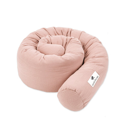 Bettschlange Musselin, Dusty Rose