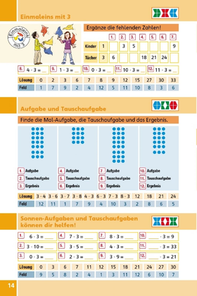 miniLÜK 2. Klasse - Mathematik - Welt der Zahl 1 x 1 - Übungen angelehnt an das Lehrwerk
