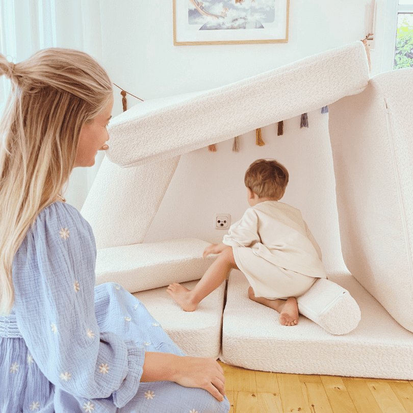 MeowBaby.de MeowBaby Spielsofa Premium Bouclé