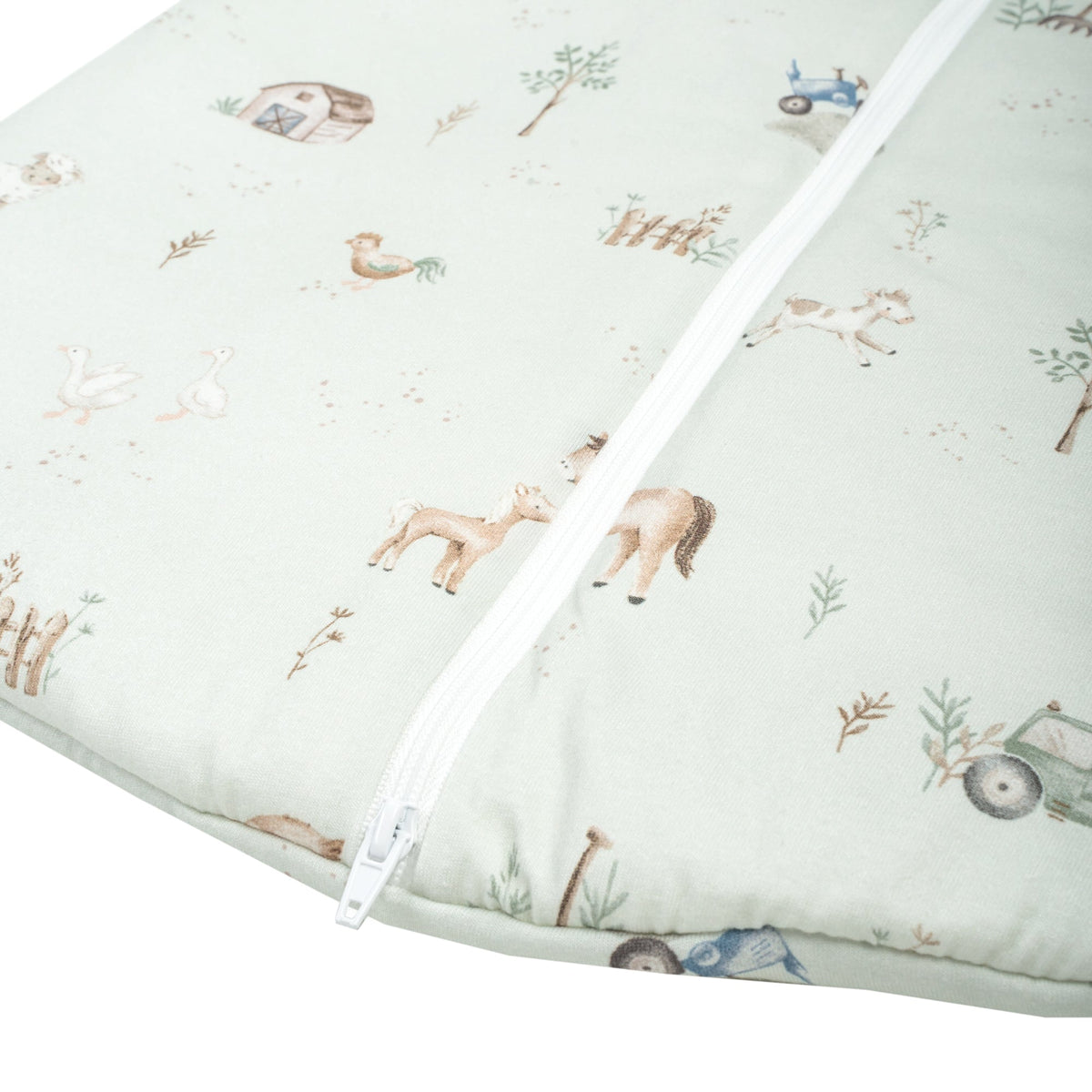 Schlafsack Jersey – Detailansicht Farm