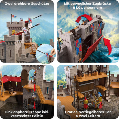 Playmobil Große Löwenritterburg | Ritterburg ab 4 Jahren | HerzEcke