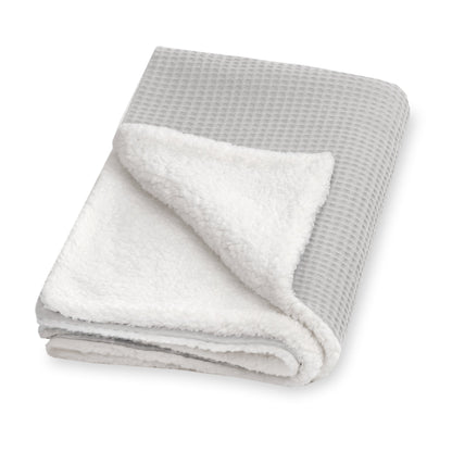 Winterdecke Waffelpiqué, Light Grey