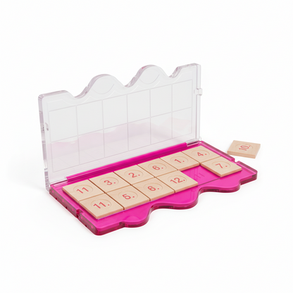 miniLÜK Kontrollgerät Klarsichtdeckel pink