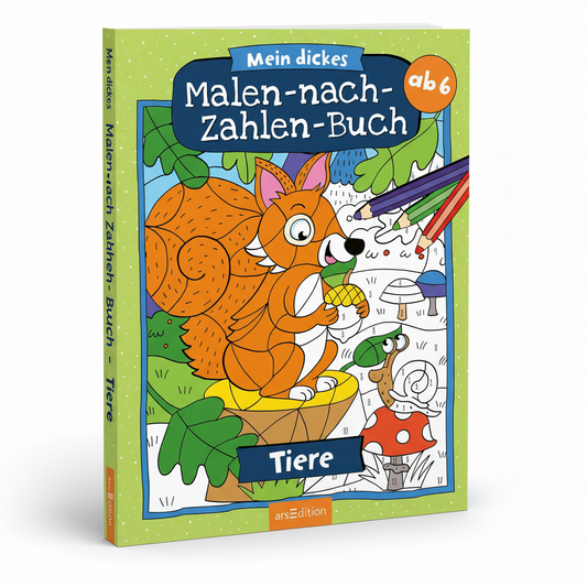 Mein dickes Malen-nach-Zahlen-Buch – Tiere