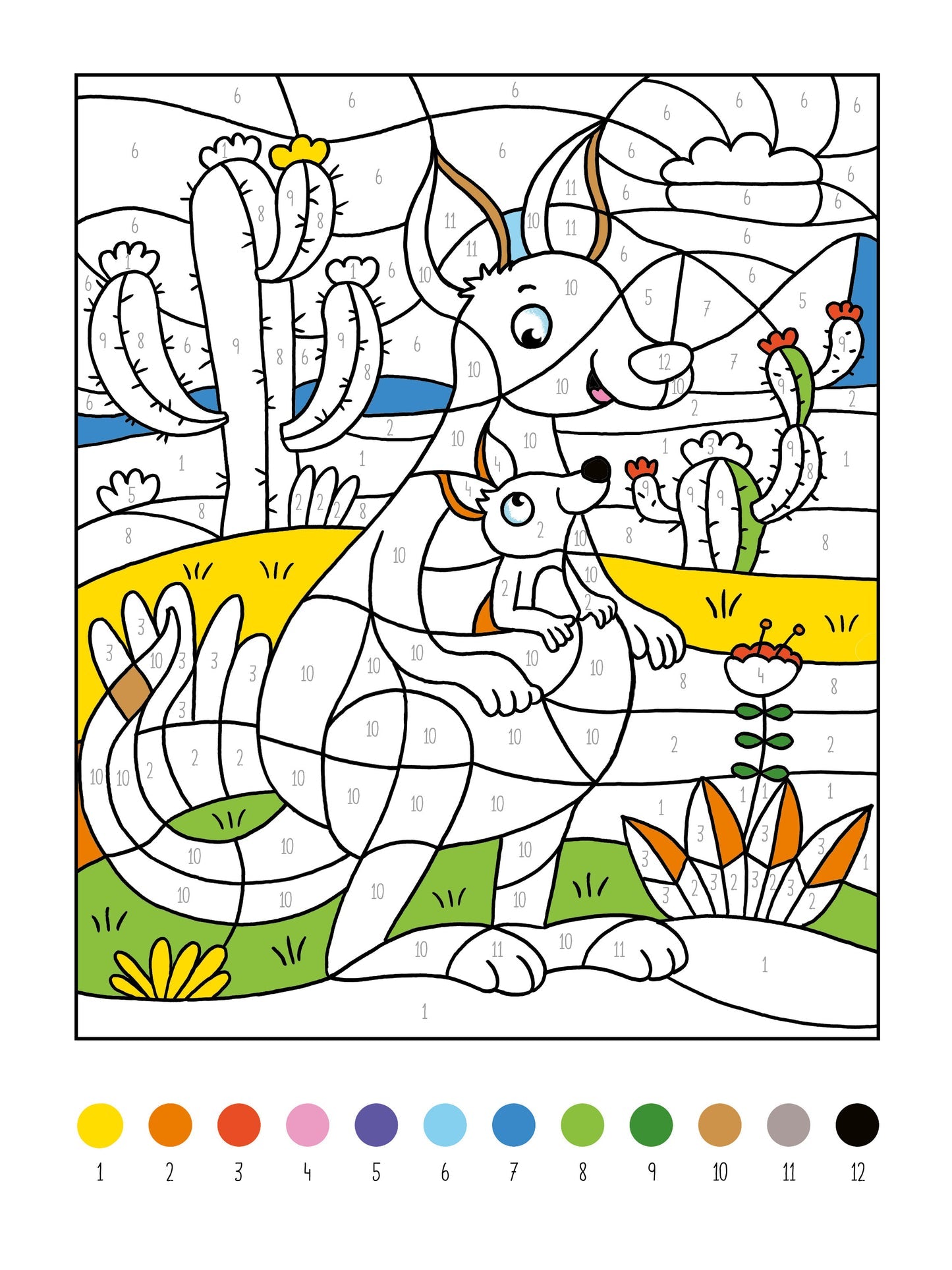 Mein dickes Malen-nach-Zahlen-Buch – Tiere