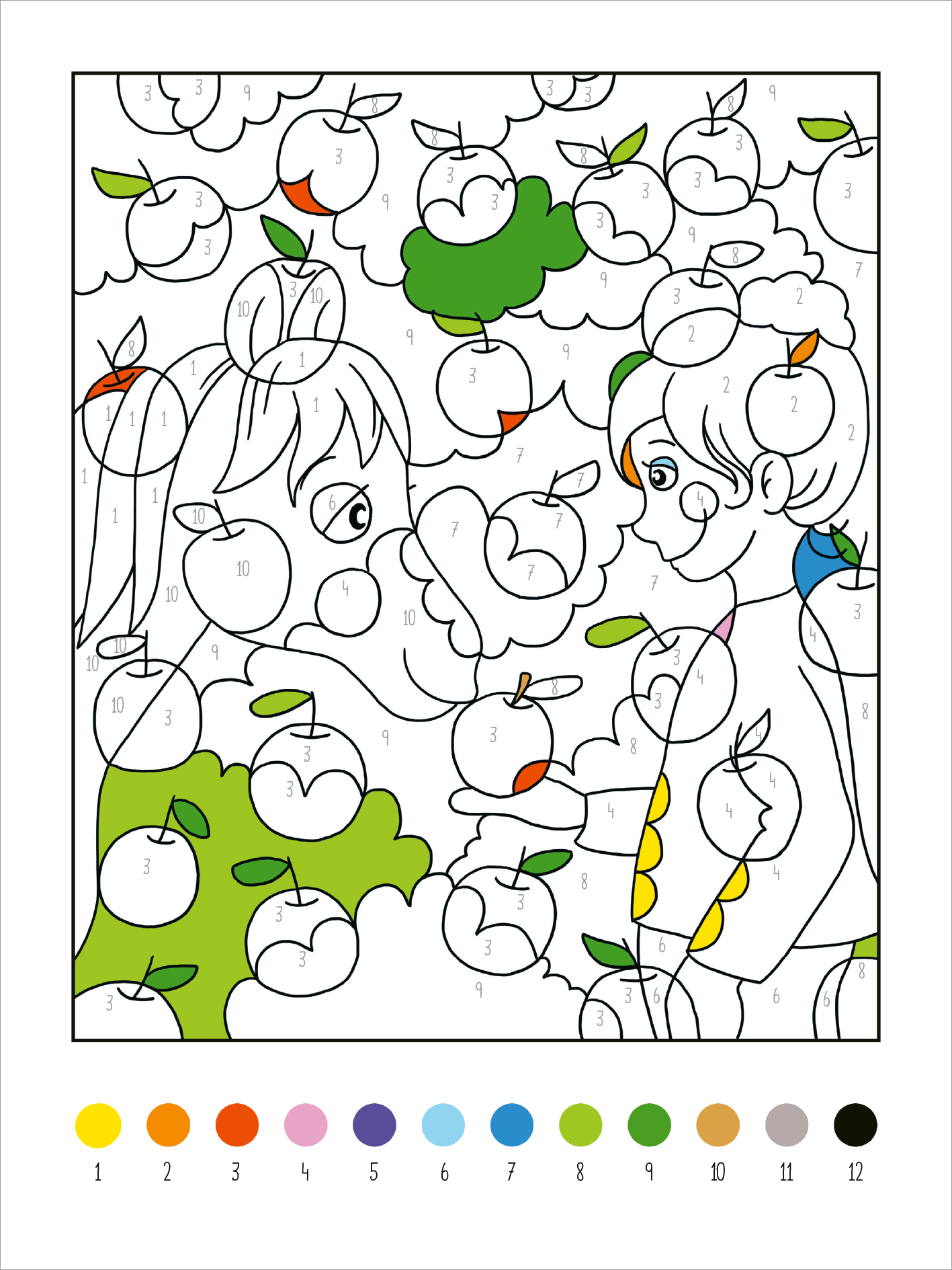 Mein dickes Malen-nach-Zahlen-Buch – Pferde und Ponys