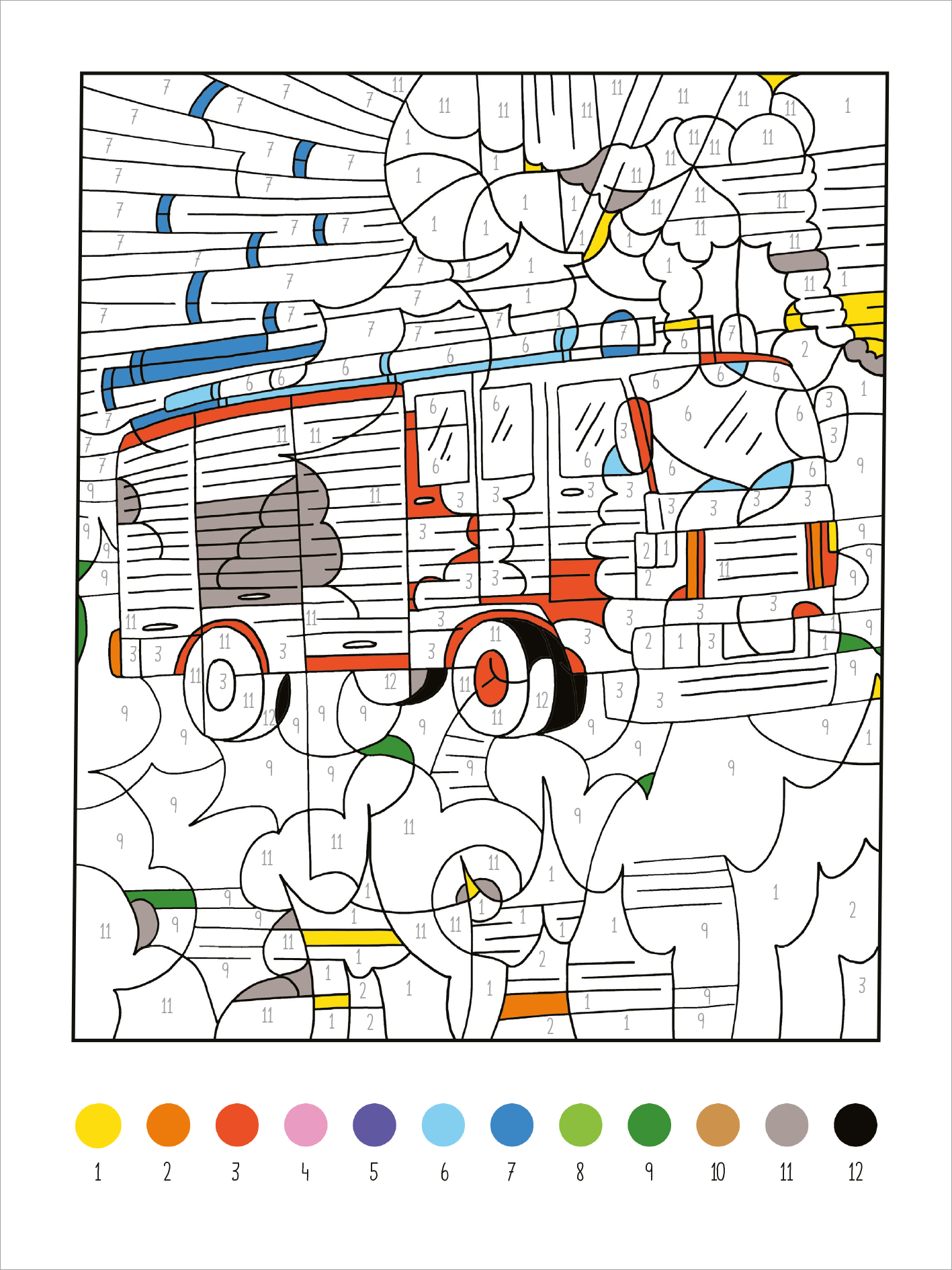 Mein dickes Malen-nach-Zahlen-Buch – Fahrzeuge