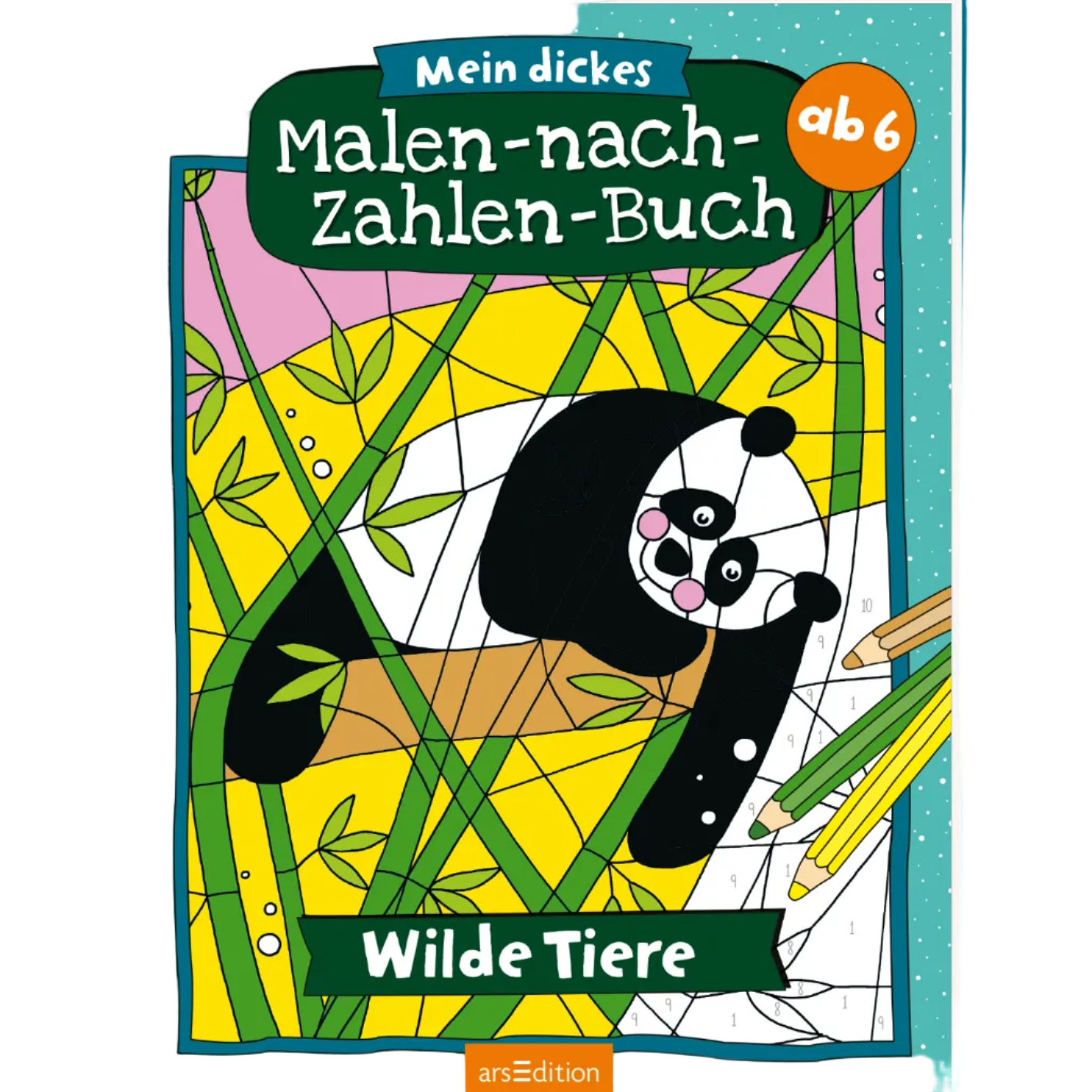 Mein dickes Malen-nach-Zahlen-Buch – Wilde Tiere