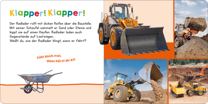 Hör mal rein, wer kann das sein? Bagger bei der Arbeit