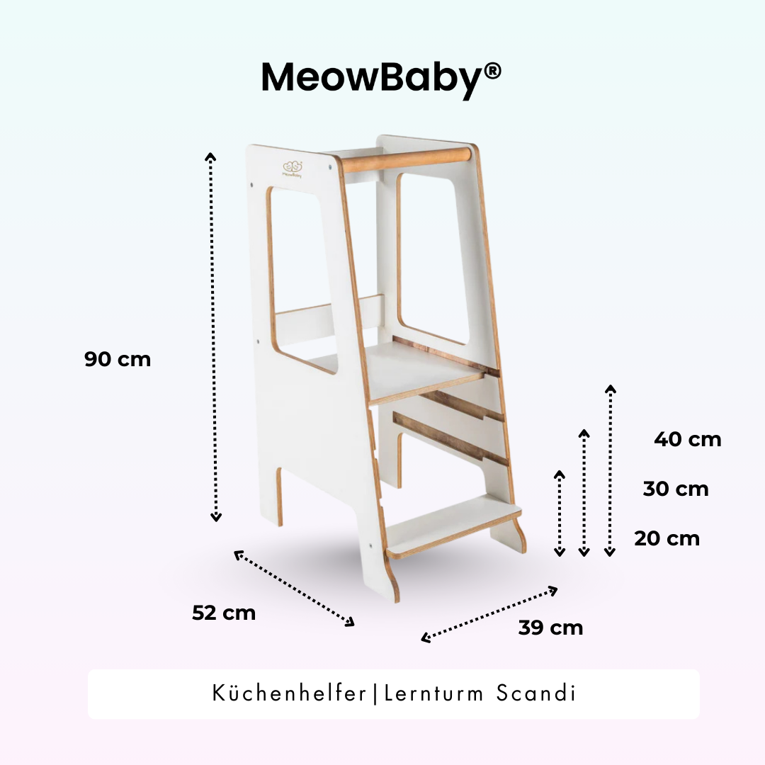 MeowBaby.de MeowBaby Lernturm/Küchenhelfer Scandi