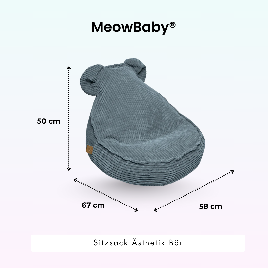 MeowBaby.de MeowBaby Kindersessel Cord Bär Classic Cord Edition