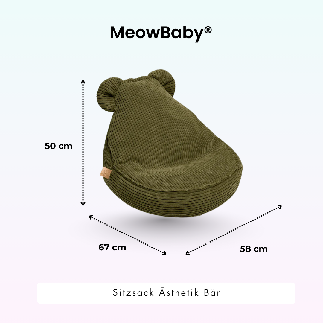 MeowBaby.de MeowBaby Kindersessel Cord Bär Classic Cord Edition