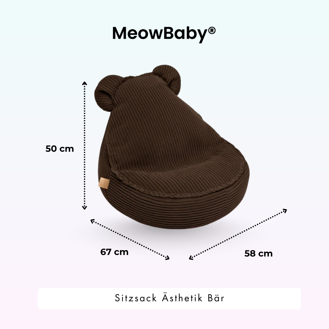 MeowBaby.de MeowBaby Kindersessel Cord Bär Classic Cord Edition