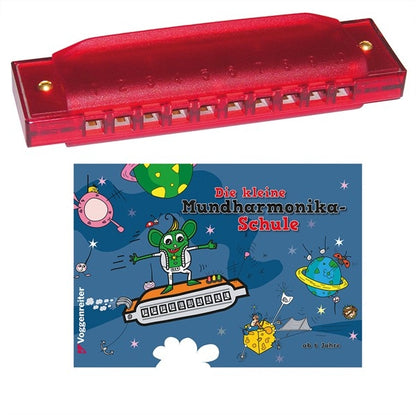 Das bunte Mundharmonika Set