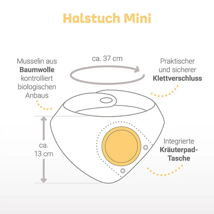 Löwenkind Einsteigerset Musselin-Halstuch Mini – Natürliche Unterstützung von Geburt an