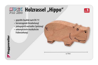 Holzrassel "Hippo"