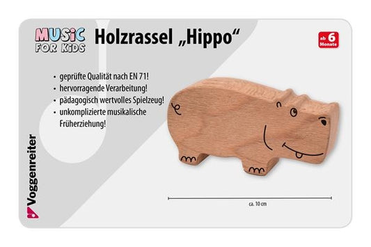 Holzrassel "Hippo"