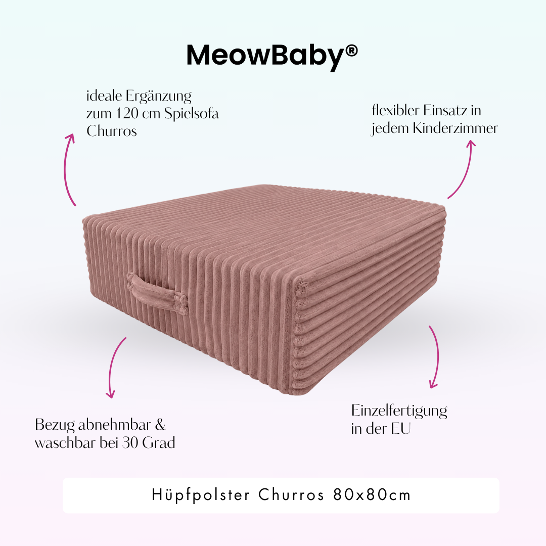 MeowBaby.de MeowBaby Hüpfpolster Churros 60x60 cm