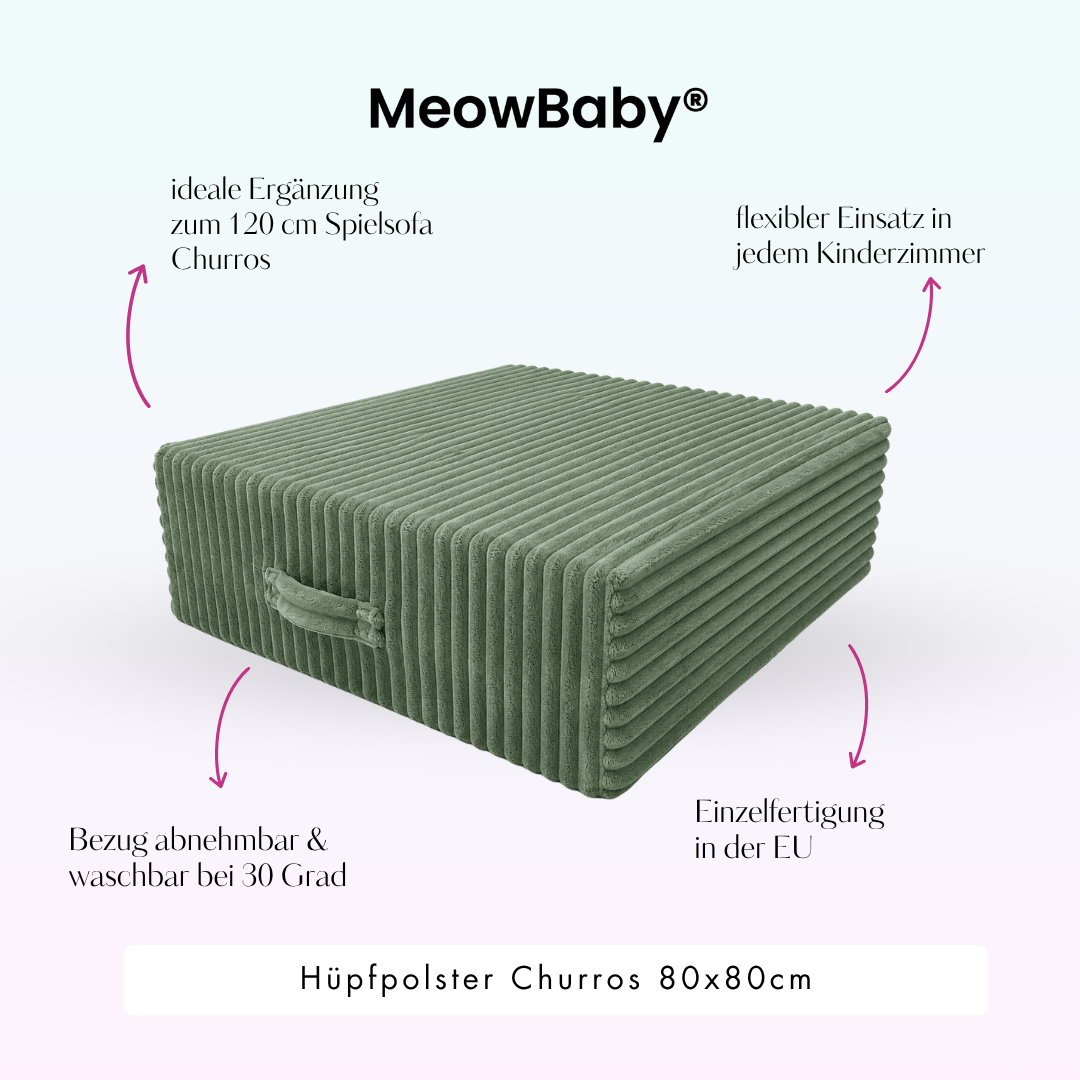 MeowBaby.de MeowBaby Hüpfpolster Churros 60x60 cm