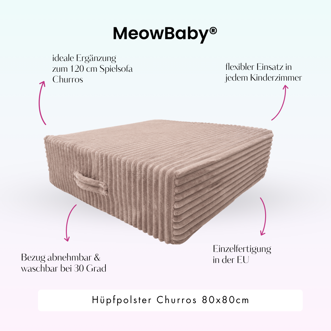 MeowBaby.de MeowBaby Hüpfpolster Churros 60x60 cm